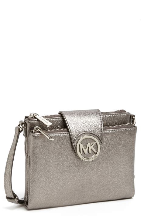 michael kors crossbody tasche schwarz|michael kors silver crossbody.